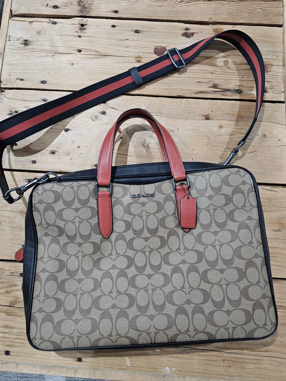 Coach Graham Signature Briefcase